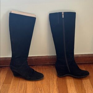 Aquatalia Black Wedge Boots
